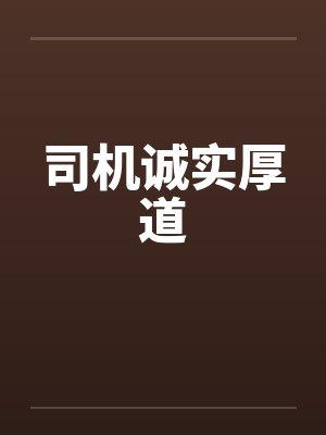 司机诚实厚道笔趣阁无弹窗封面
