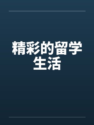 精彩的留学生活封面