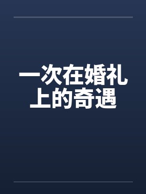 一次在婚礼上的奇遇笔趣阁无弹窗封面