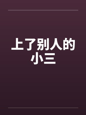 上了别人的小三by佚名封面