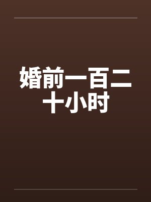 婚前一百二十小时by佚名封面