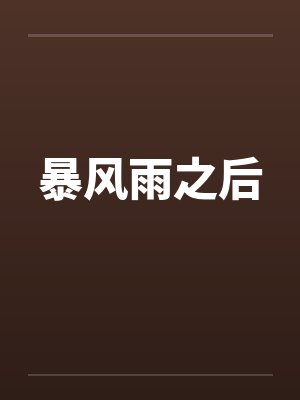 暴风雨之后笔趣阁无弹窗封面