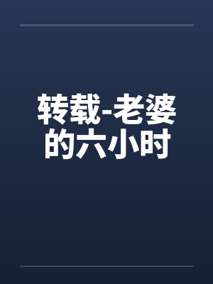 转载-老婆的六小时by佚名封面