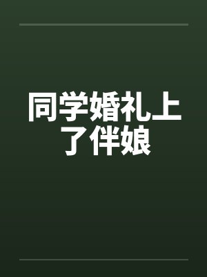 同学婚礼上了伴娘by佚名封面