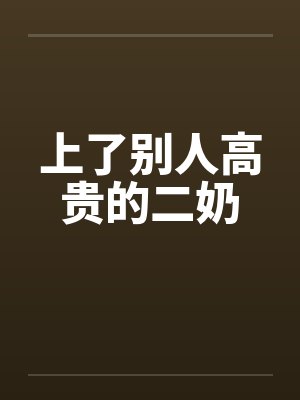 上了别人高贵的二奶笔趣阁无弹窗封面