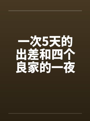一次5天的出差和四个良家的一夜情by佚名笔趣阁无弹窗封面