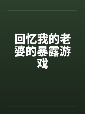 回忆我的老婆的暴露游戏封面
