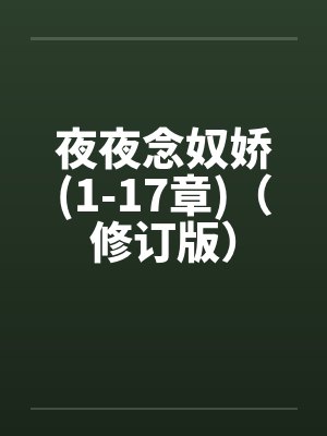夜夜念奴娇(1-17章)（修订版）by佚名笔趣阁无弹窗封面