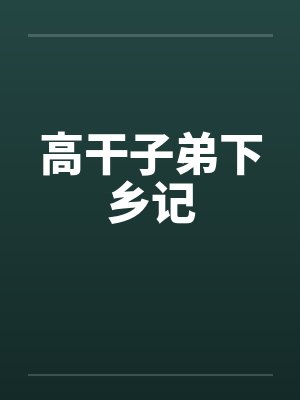 高干子弟下乡记封面