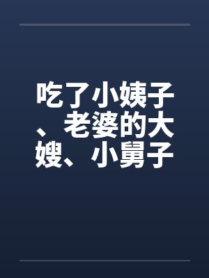 吃了小姨子、老婆的大嫂、小舅子的老婆by佚名笔趣阁无弹窗封面