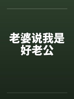 老婆说我是好老公by佚名封面