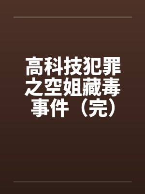 高科技犯罪之空姐藏毒事件（完）封面