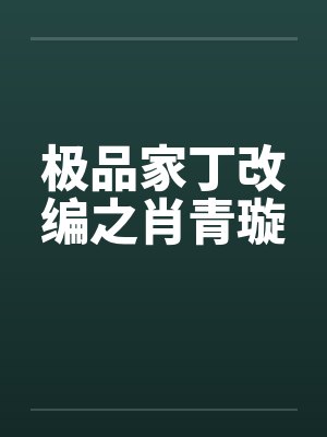 极品家丁改编之肖青璇封面