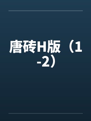 唐砖H版（1-2）封面