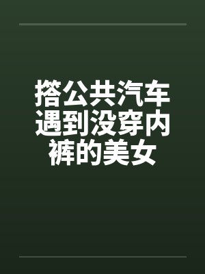 撘公共汽车遇到没穿内裤的美女笔趣阁无弹窗封面