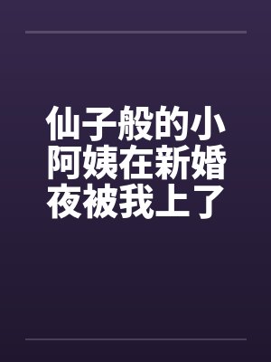 仙子小阿姨婚礼结局解读封面