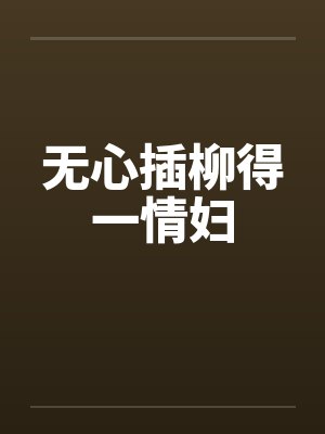 无心插柳得一情妇封面
