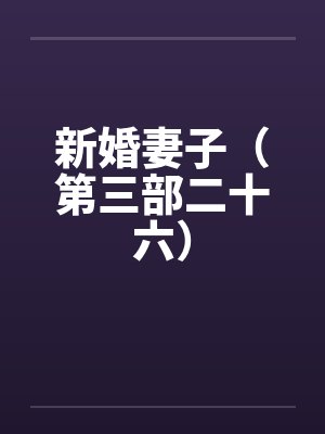 新婚妻子（第三部二十六）封面