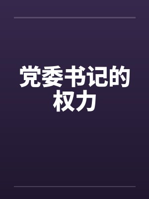 党委书记的权力封面