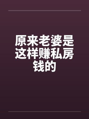 原来老婆是这样赚私房钱的笔趣阁无弹窗封面
