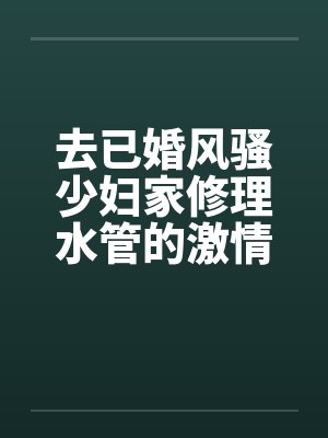 去已婚风骚少妇家修理水管的激情３Ｐ艳遇by佚名笔趣阁无弹窗封面
