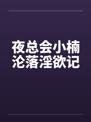 夜总会小楠沦落淫欲记封面