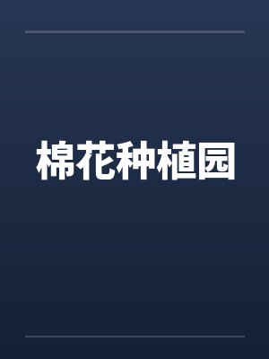 棉花种植园封面
