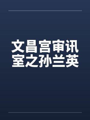 文昌宫审讯室之孙兰英封面